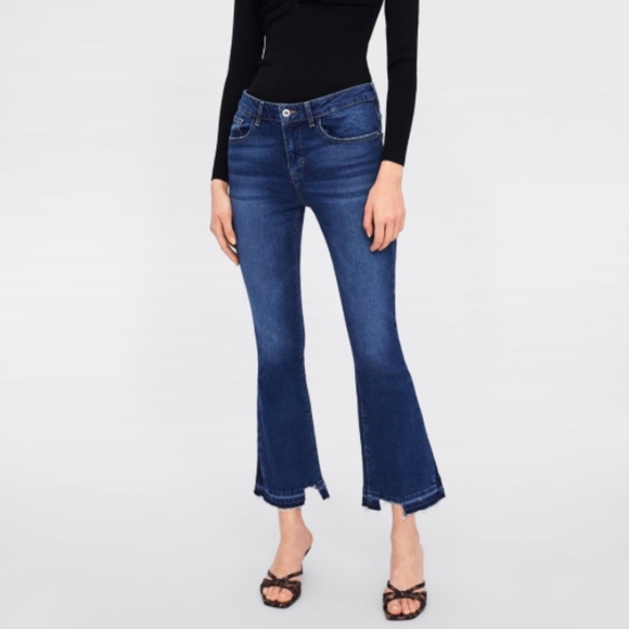jeans mini flare zara